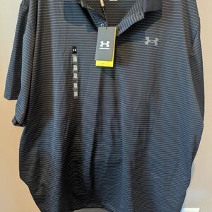 Under Armour Men's Black Striped Shirt